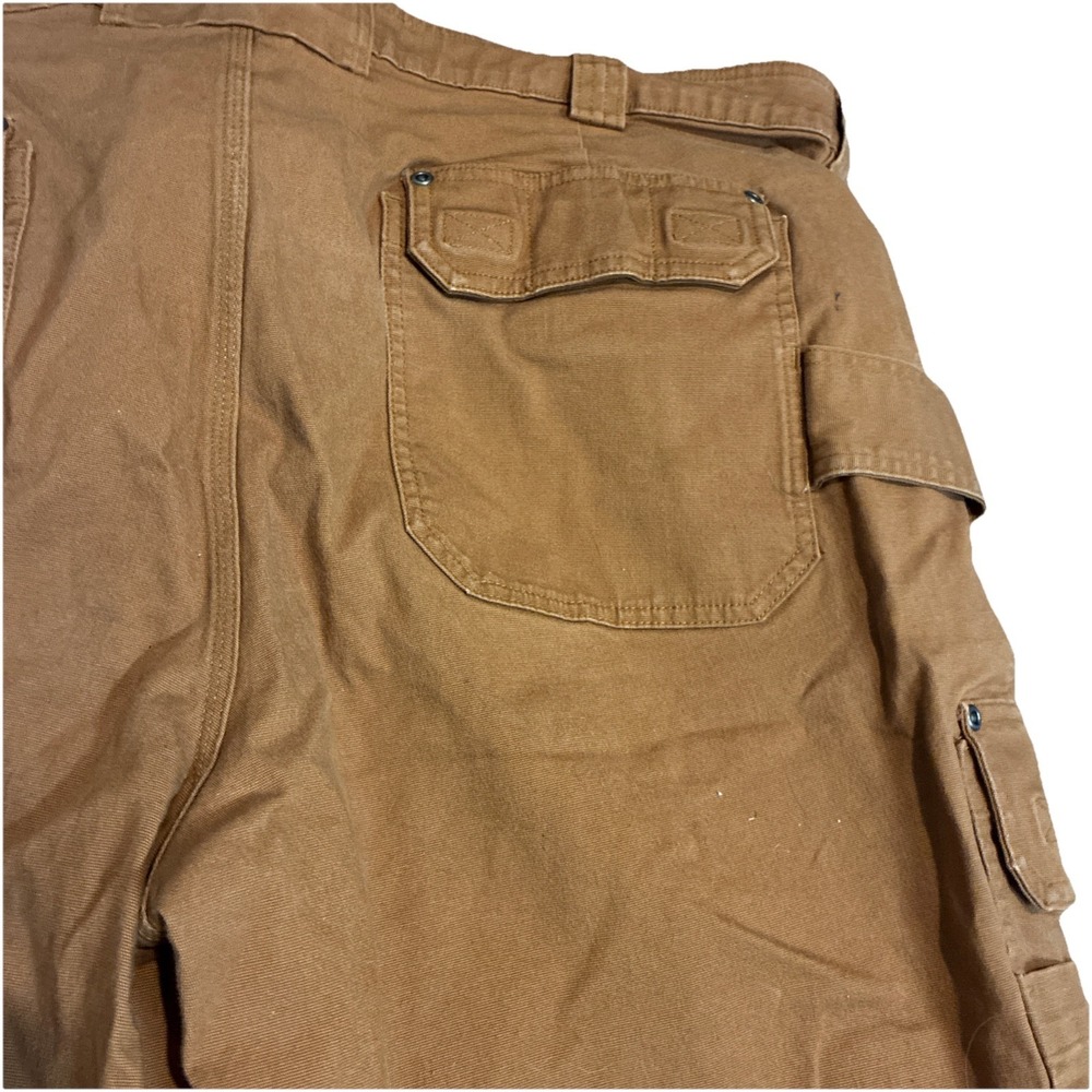 Mens Duluth Flex Fire Hose Relaxed Fit Cargo Pants Brown Fits 47x31 Tag 48x32, - Picture 7 of 14